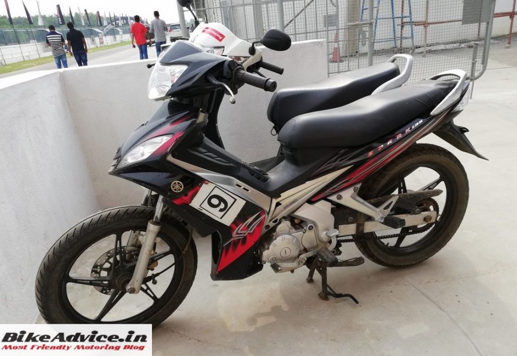 Yamaha Spark 135 spotted at Madras Motor Race Track