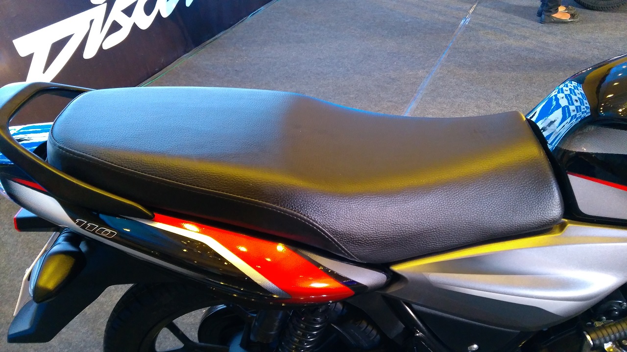 bajaj discover 100 seat height