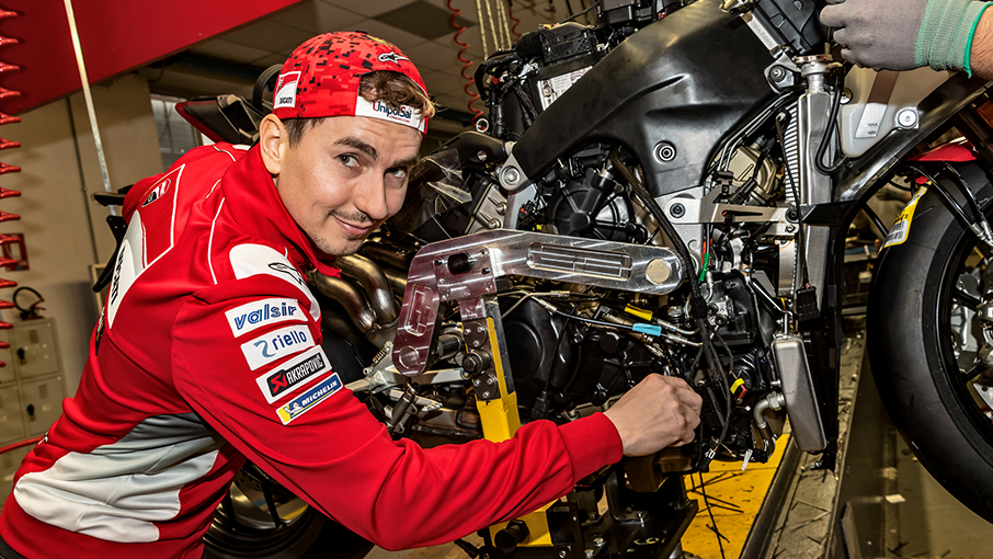 Ducati Panigale V4 engine factory shot