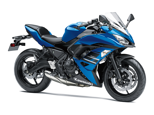 2018 Kawasaki 650 Candy Blue colour