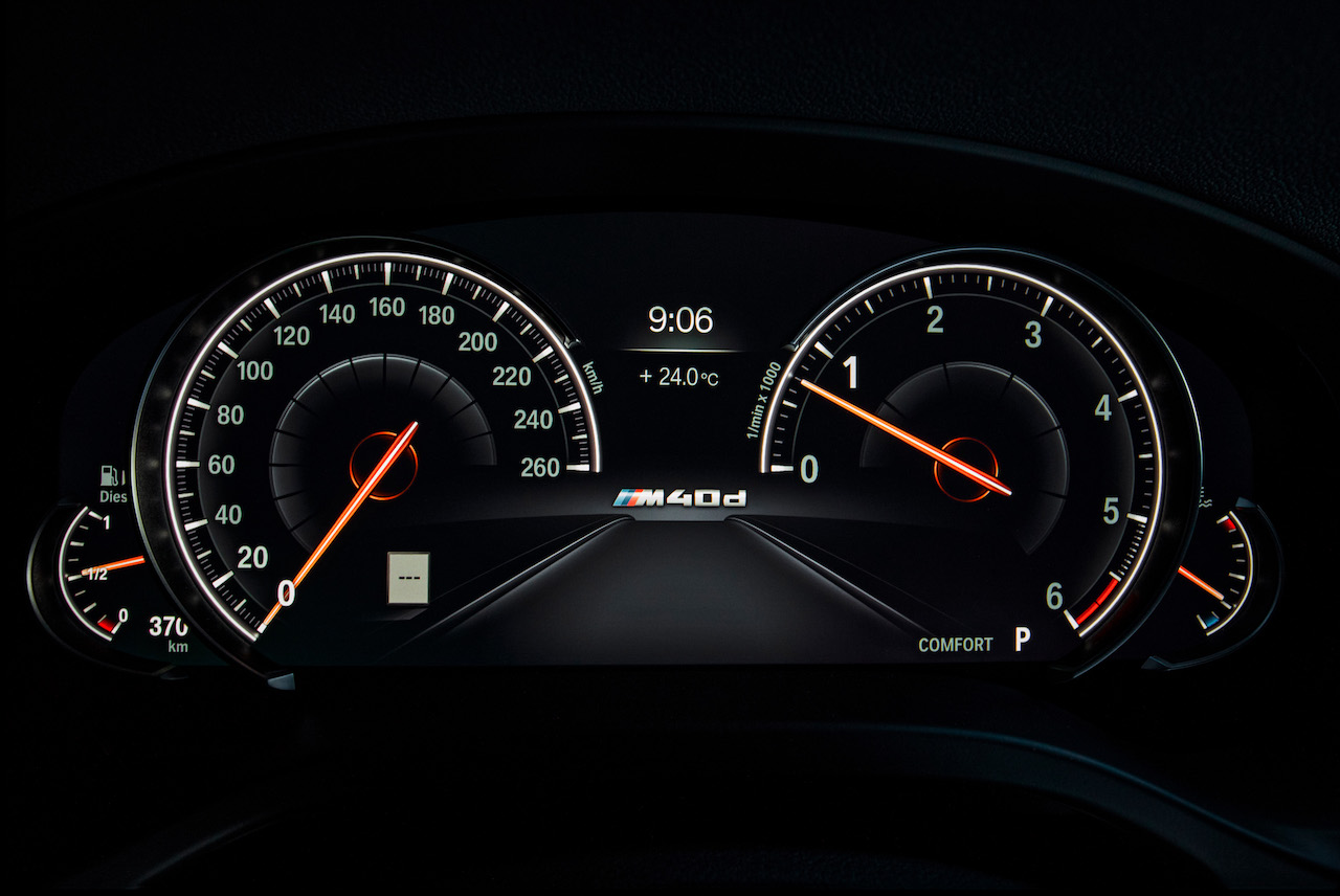 2018 BMW X4 (BMW G02) instrument cluster