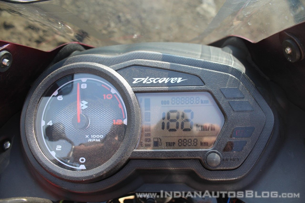 2018 Bajaj Discover 110 instrument cluster first ride review
