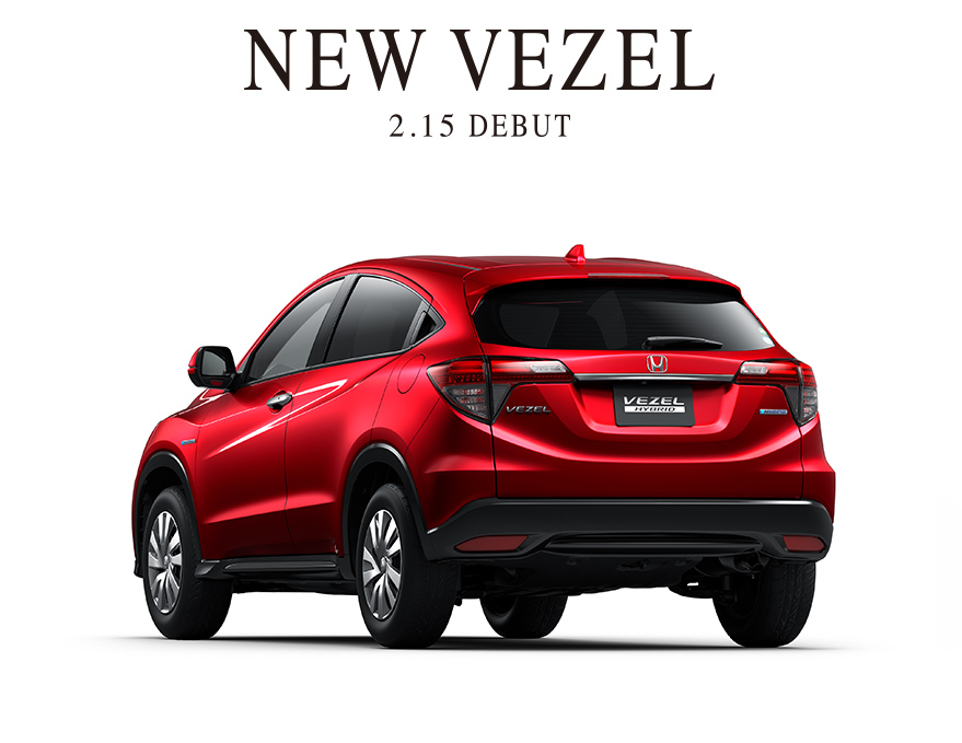 2018 Honda Vezel (2018 Honda HR-V) rear three quarters