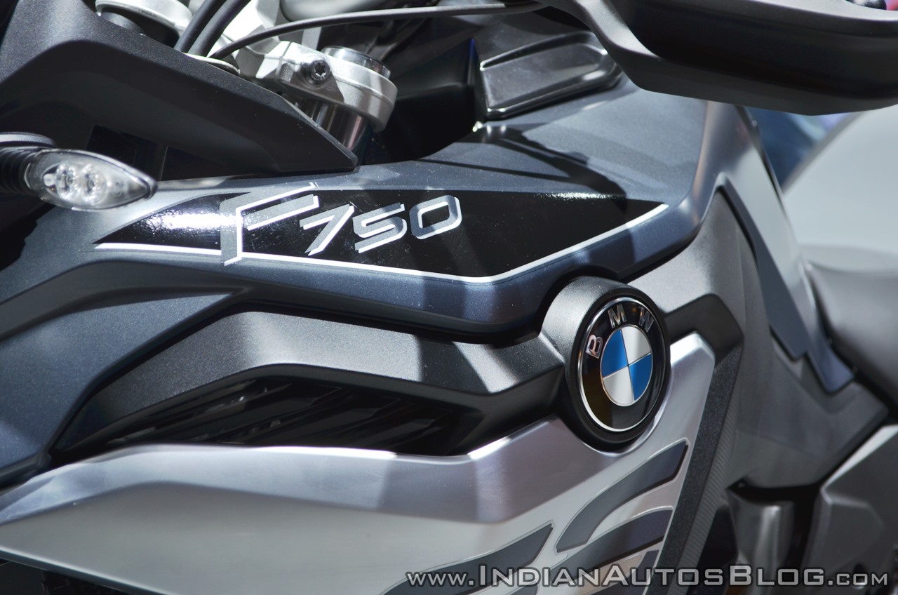 BMW F 750 GS logo at 2018 Auto Expo
