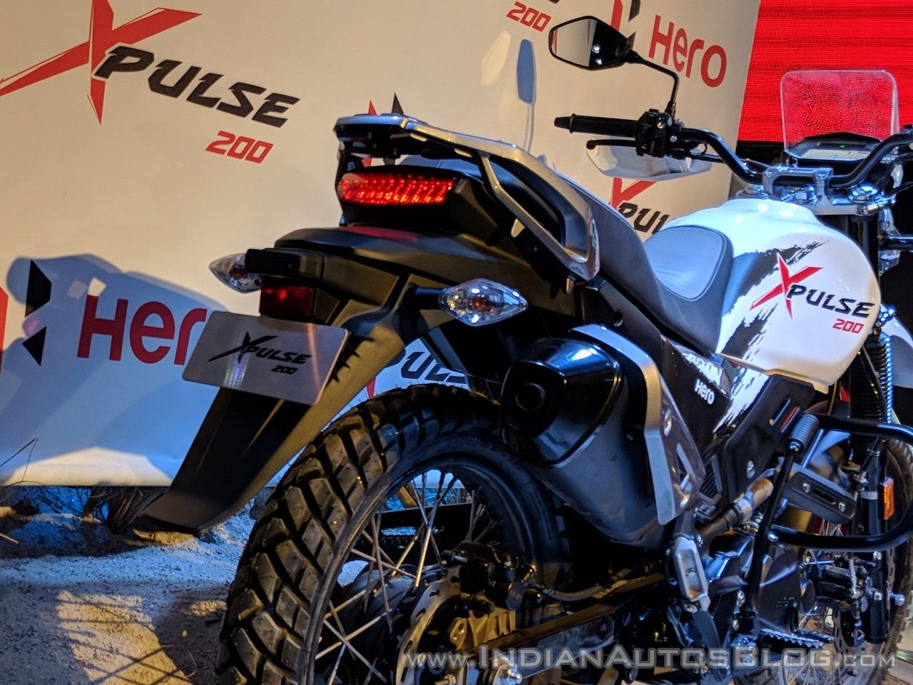 Hero XPulse 200 tail light at 2018 Auto Expo