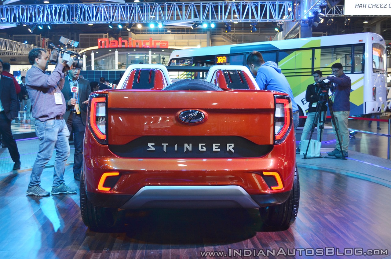 Mahindra TUV Stinger concept rear at Auto Expo 2018