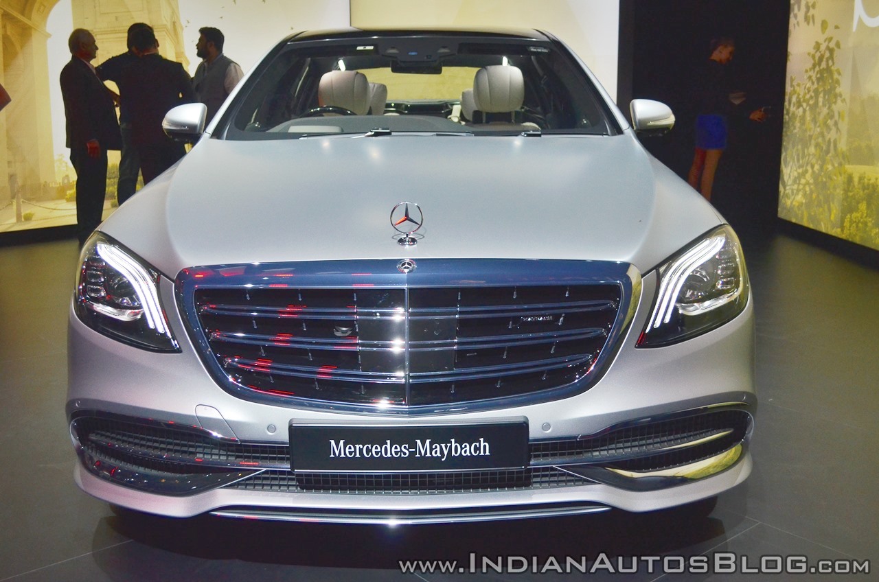 Mercedes-Maybach S 650 Saloon front at Auto Expo 2018