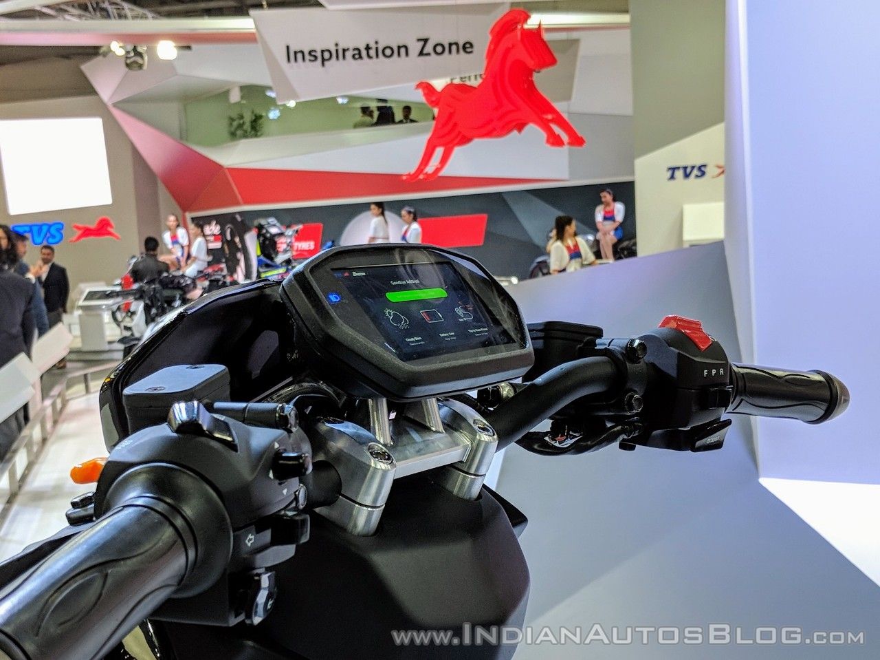 TVS Creon Concept instrumentation at 2018 Auto Expo