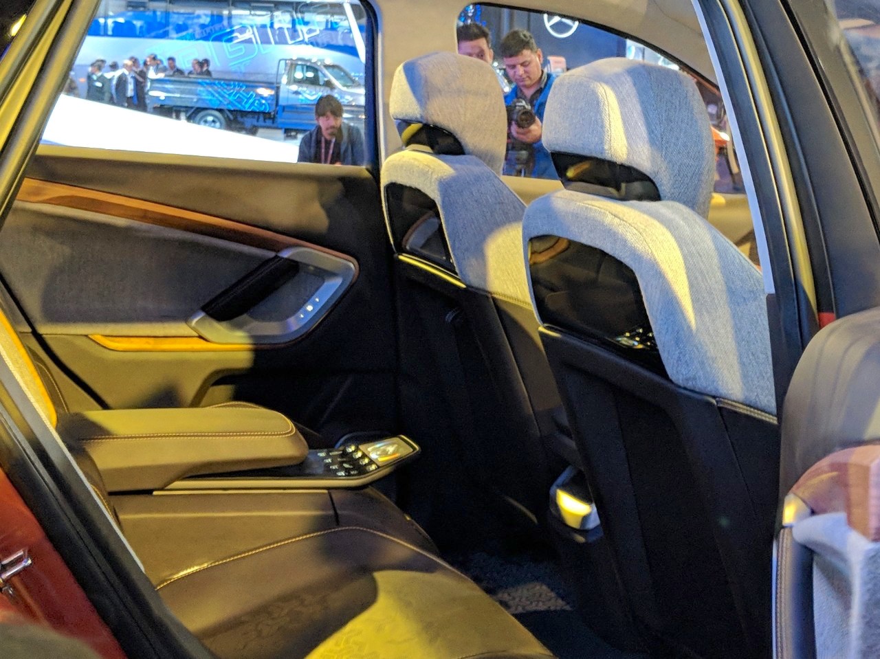 Tata H5X concept rear seats at Auto Expo 2018