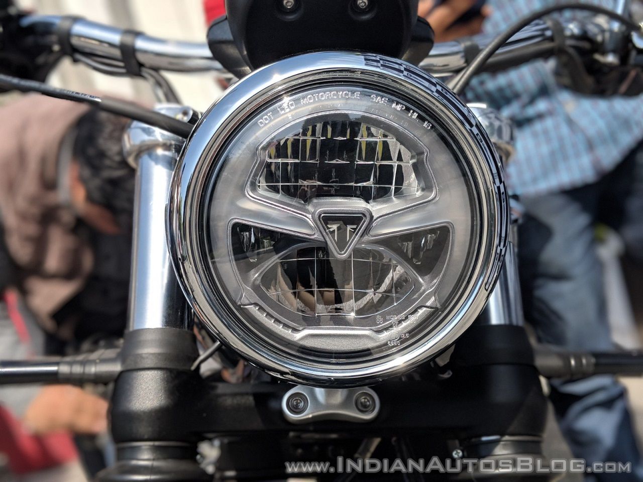 Triumph Bonneville Speedmaster India launch headlight