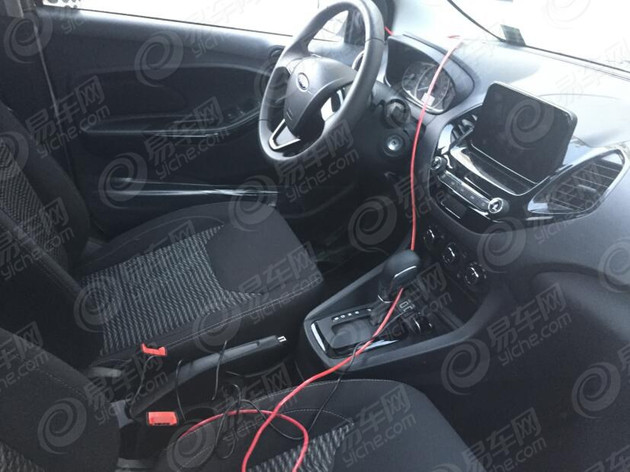2018 Ford Aspire Facelift Spied In China Interior Exposed