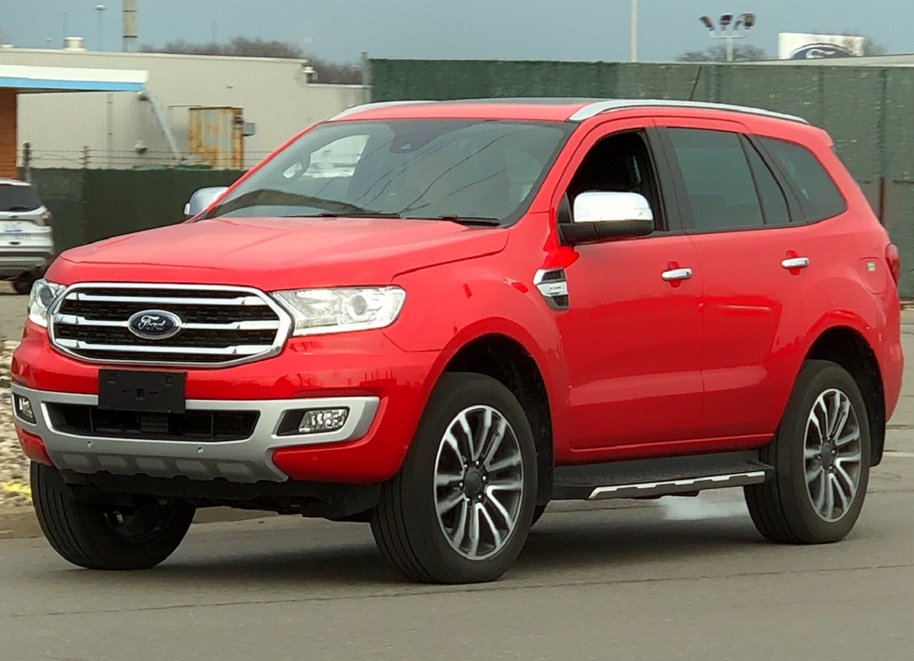 2018 Ford Everest (2018 Ford Endeavour) spied undisguised ...