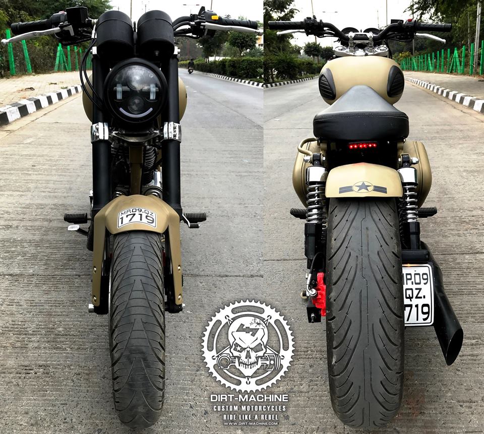 Custom front fork for deals royal enfield