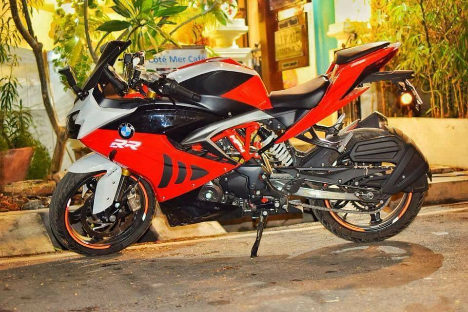 TVS Apache RR 310 with BMW S 1000 RR livery