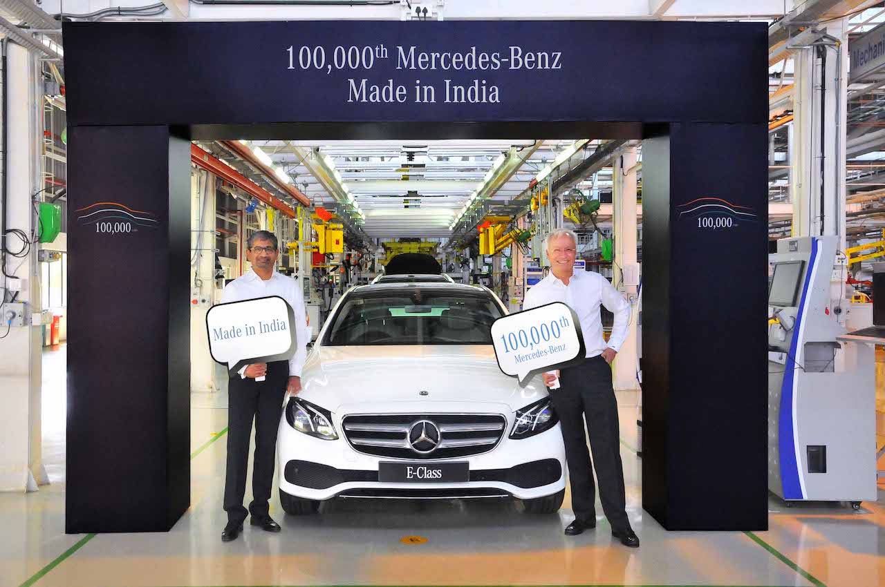 1,00,000th Mercedes-Benz vehicle rolls off the assembly line in India