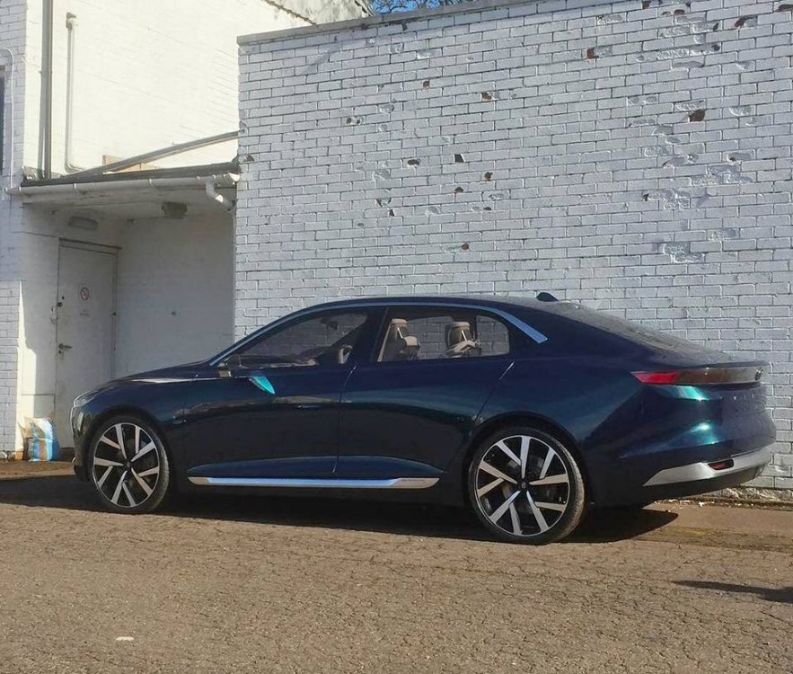 Tata E-Vision rear three quarters unofficial image