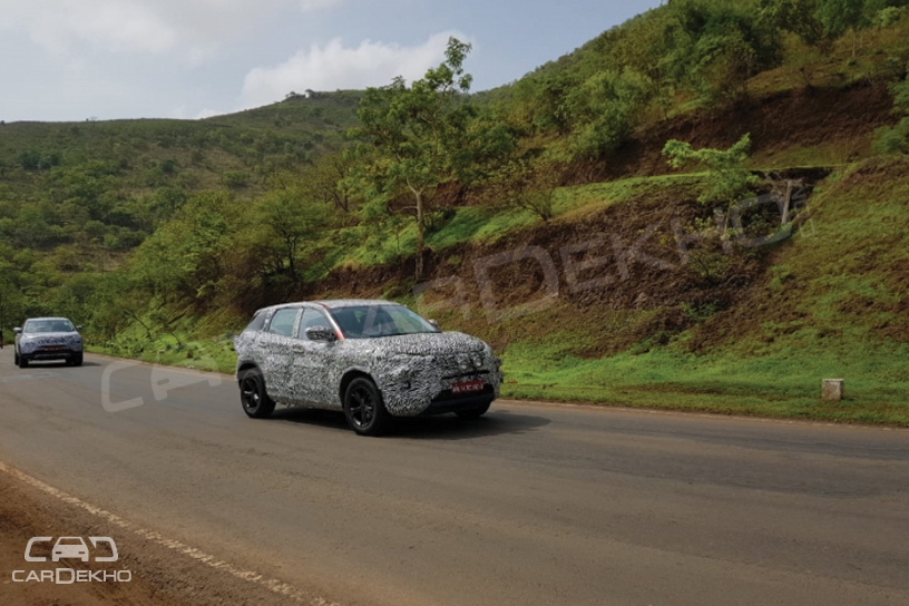 Tata H5X spied in production guise front