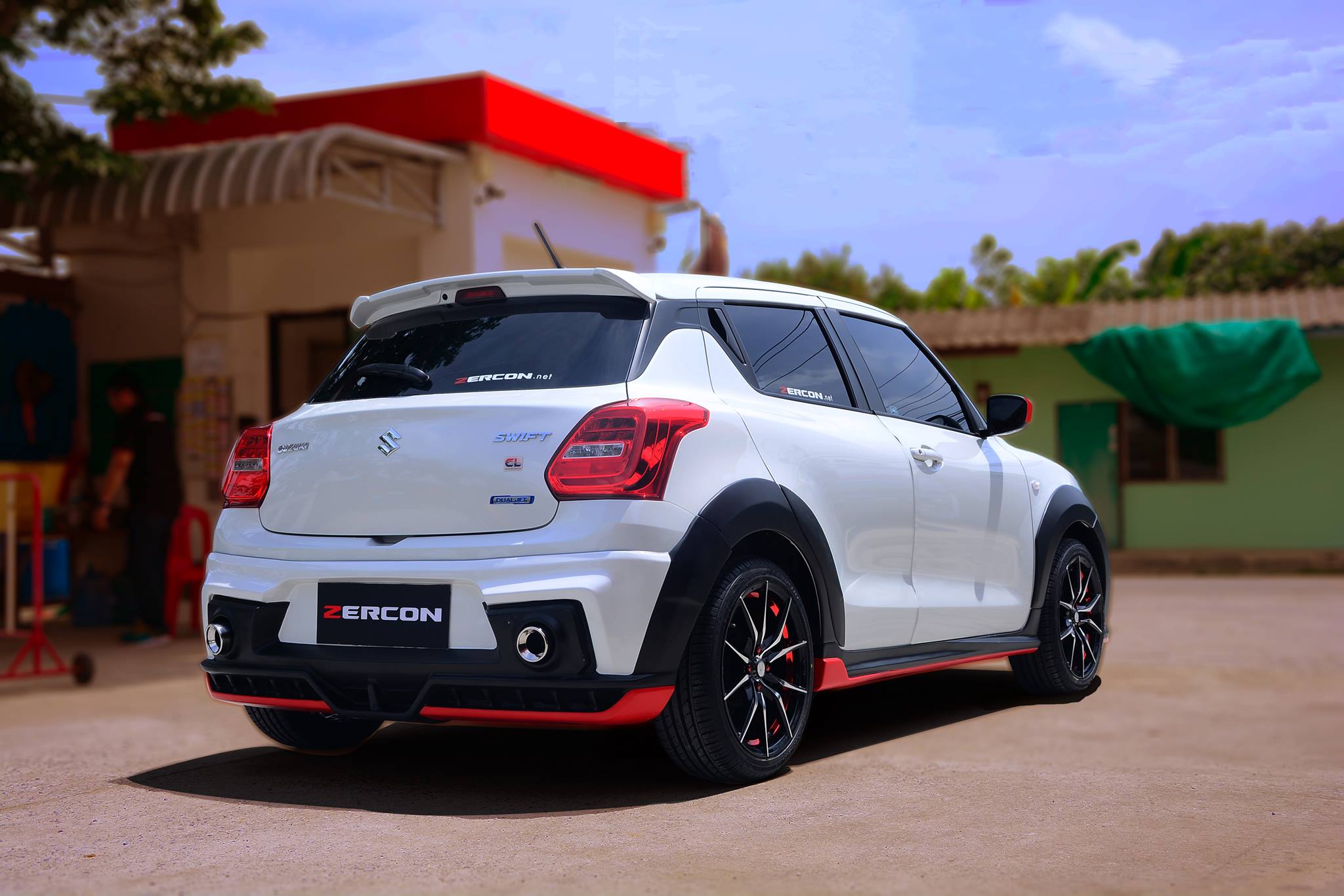 Custom 2022 Suzuki Swift with Zercon body kit from Thailand