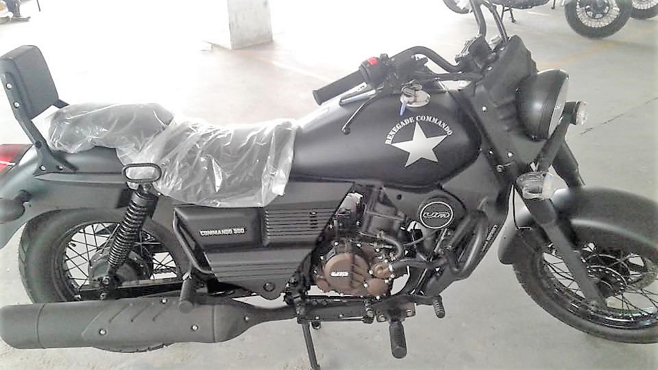 UM Renegade Commando matt black cat colour option spied