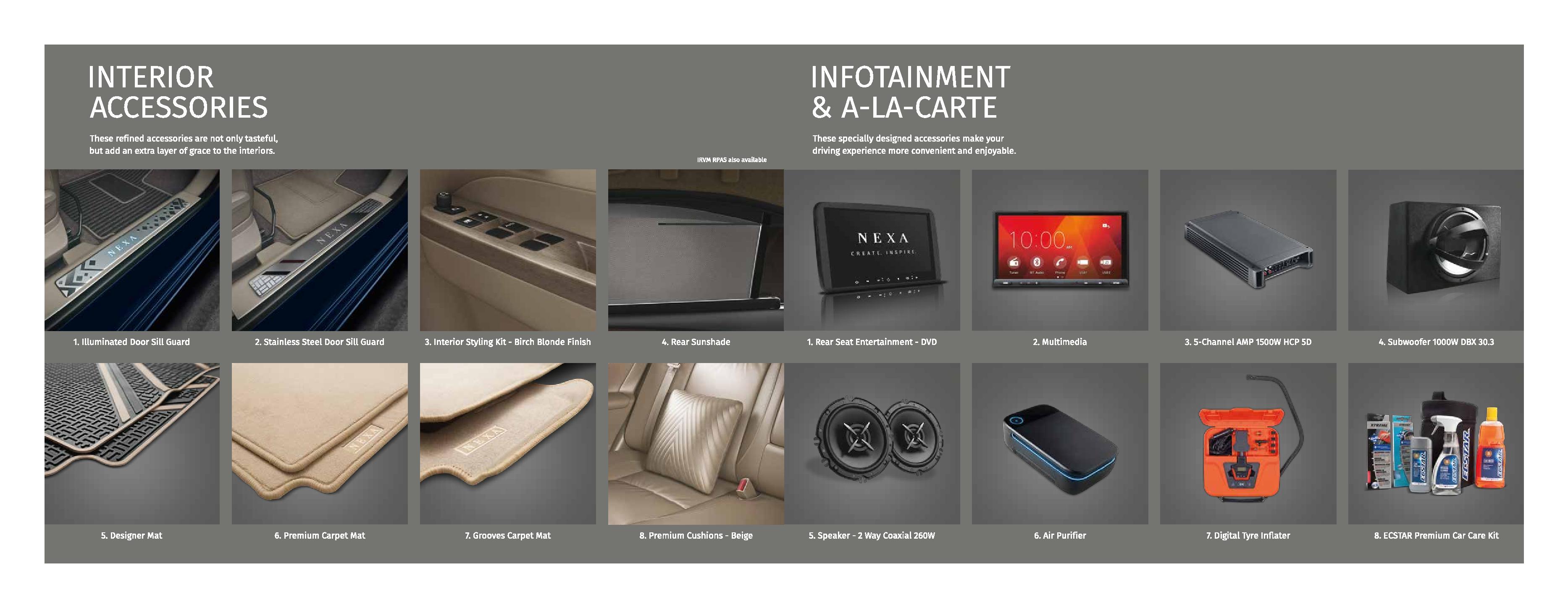 2018 maruti ciaz facelift accessories brochure page 6