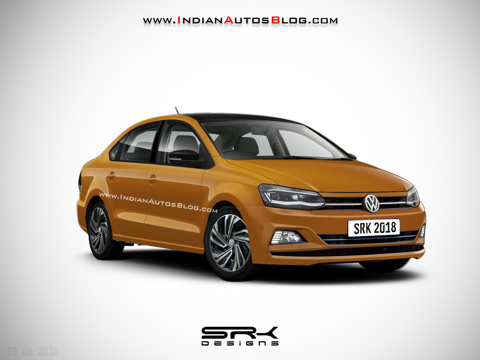 2019 VW Vento facelift IAB rendering