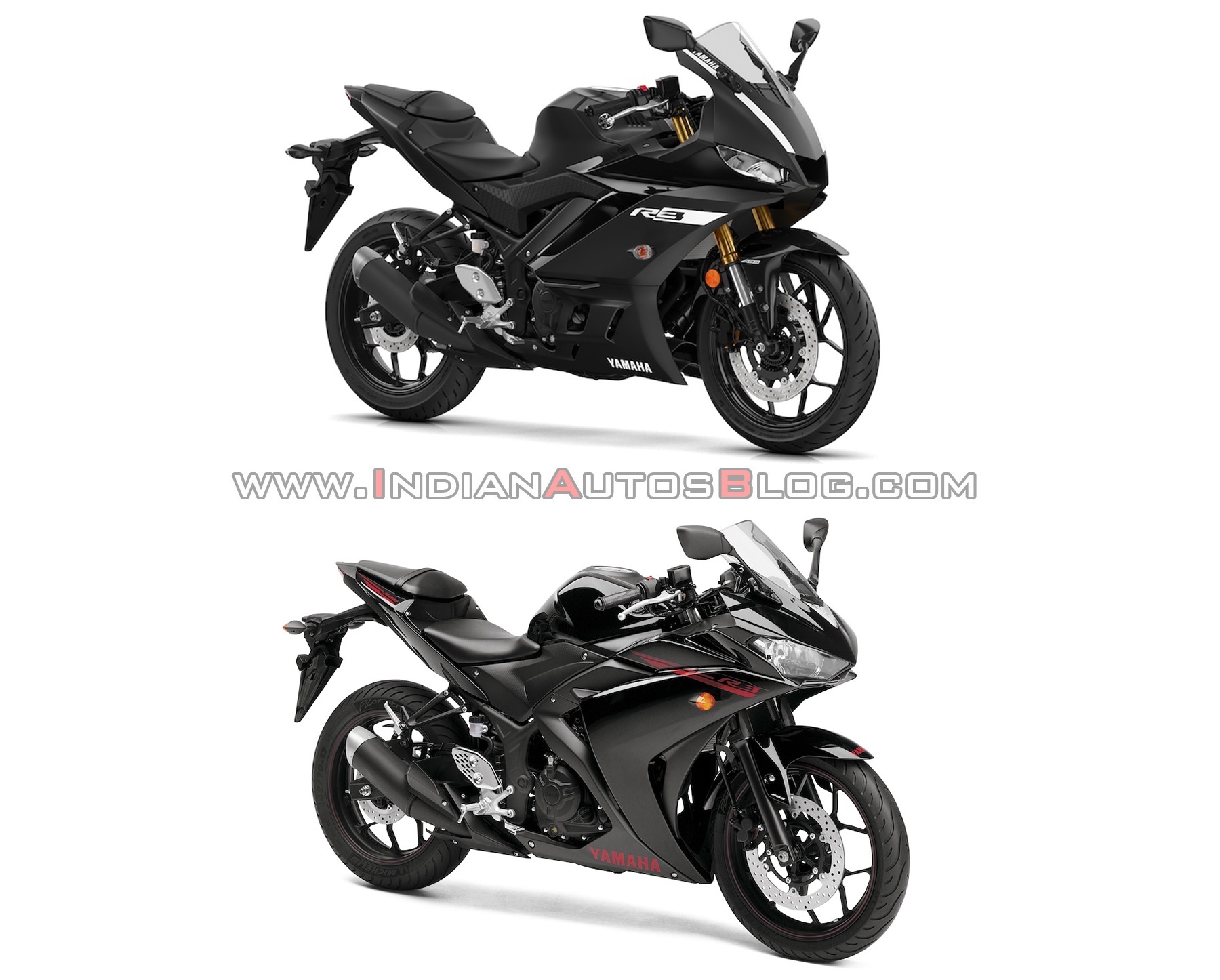 2019 Yamaha R3 Black Old Vs New Comparison Front R