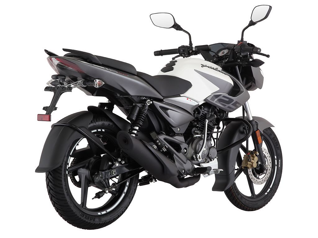 Bajaj Pulsar Ns125 White Press Image Right Rear Qu