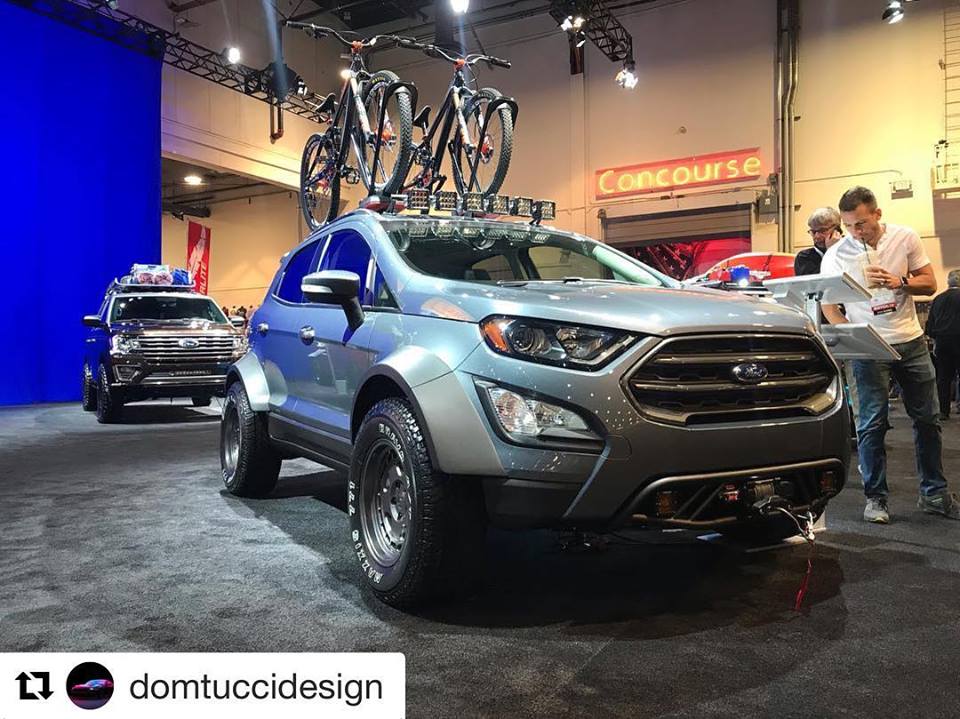 Modified Ford Ecosport with wide body kit unveiled at SEMA 2018