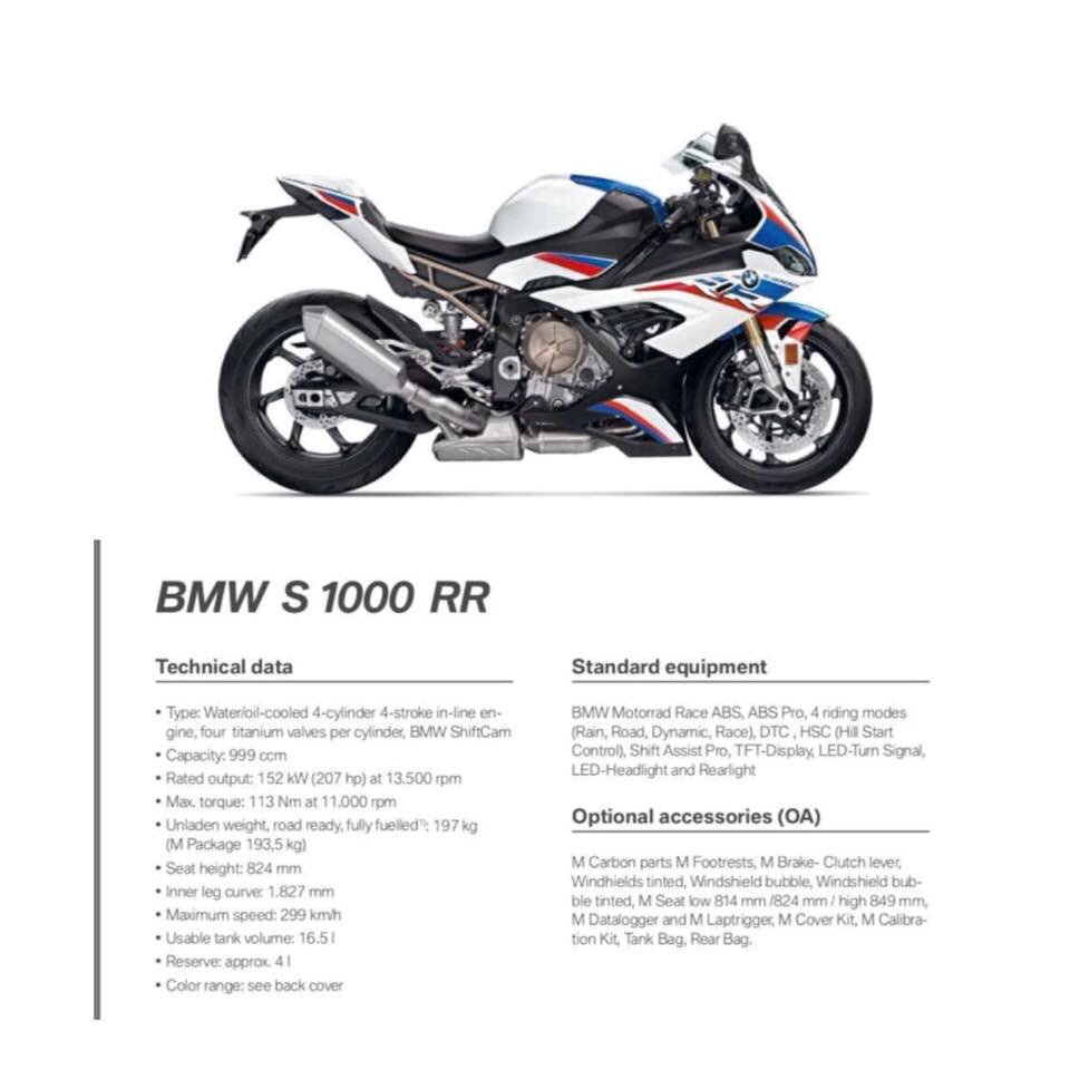 19 Bmw S1000rr Engine Specifications Revealed Ahead Of Eicma 18