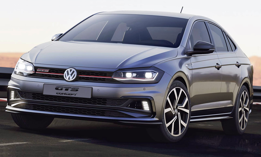 Vw Virtus Gts Concept Images Front Three Quarters