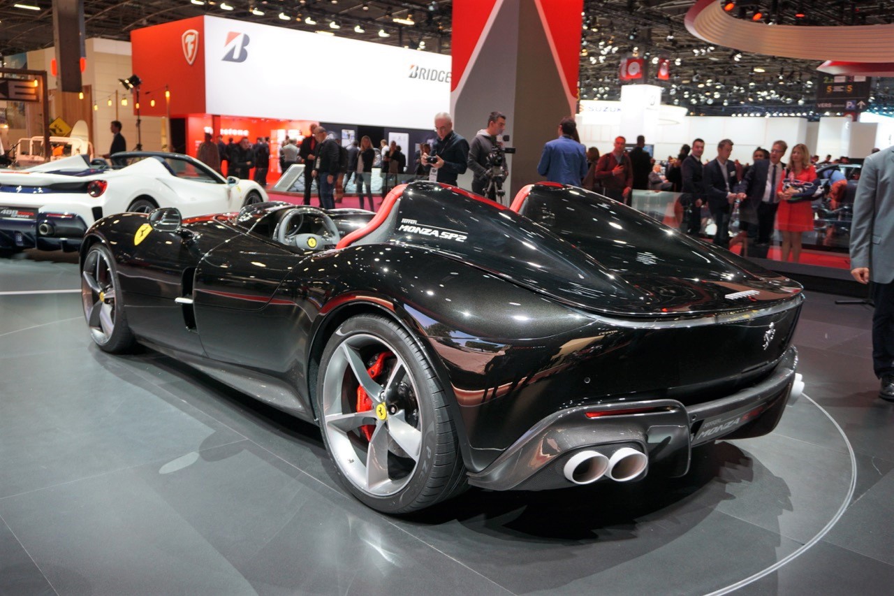 Ferrari Monza Sp2 Rear Quarters At 2018 Paris Auto