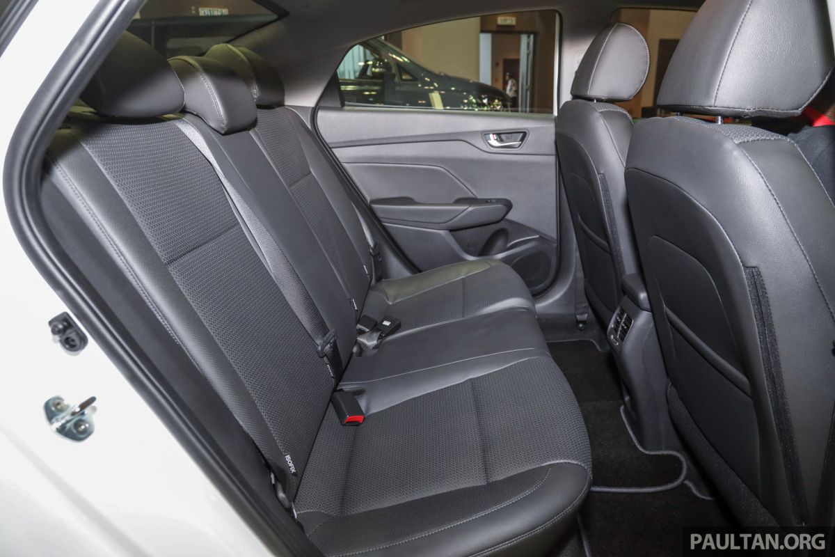 Hyundai Accent At Klims18 Rear Seat Space