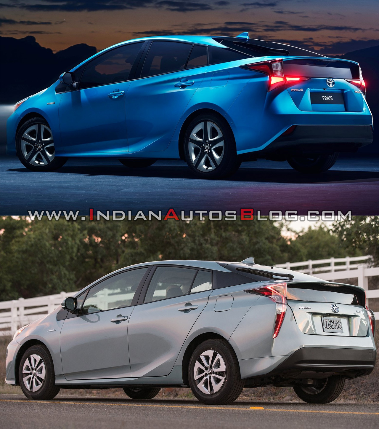 2019 Toyota Prius Vs 2016 Toyota Prius Rear Three