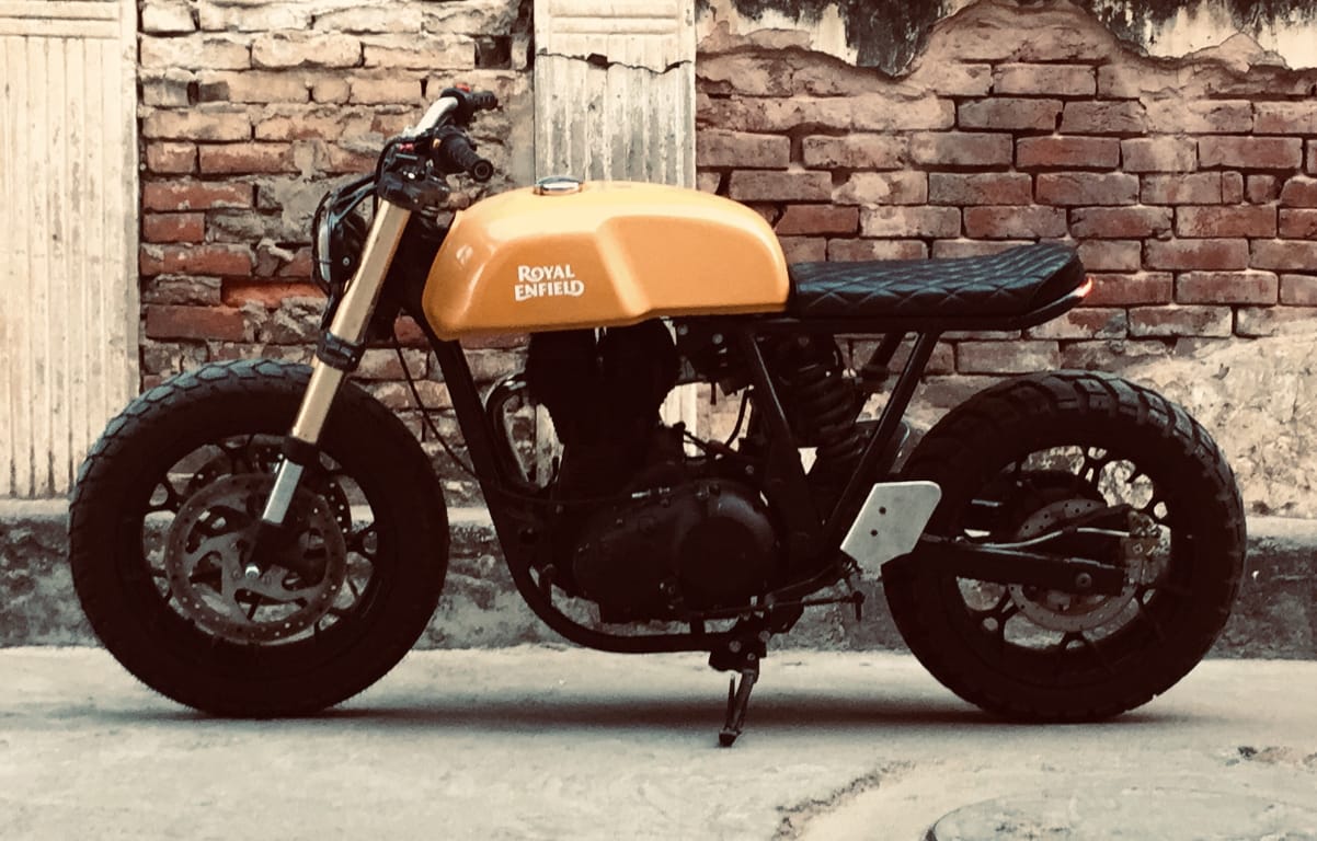 Modified Royal Enfield Continental GT gets a dose of steroids