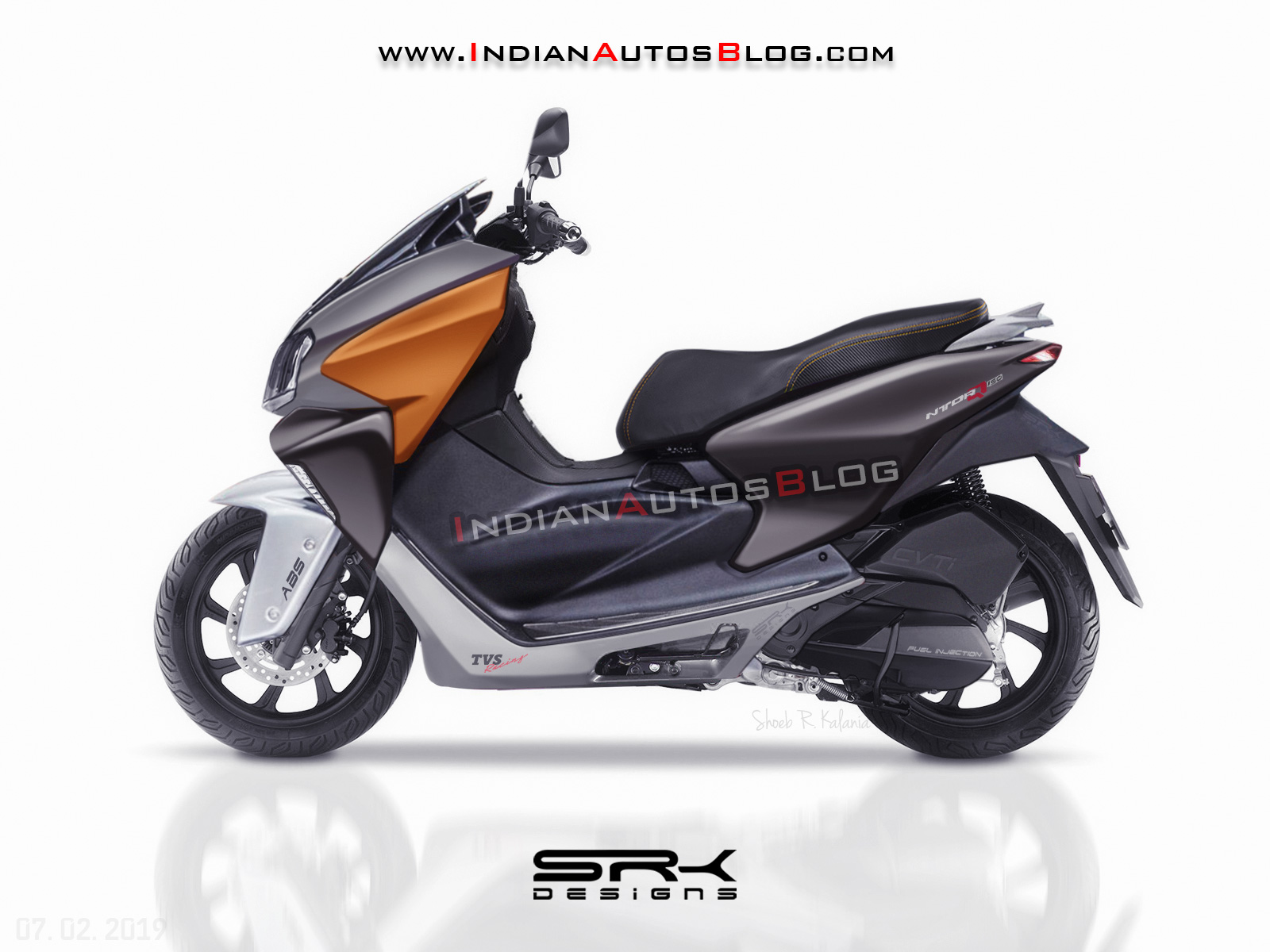 Tvs Ntorq 150 Maxi Scooter Render Features Specs Expectation