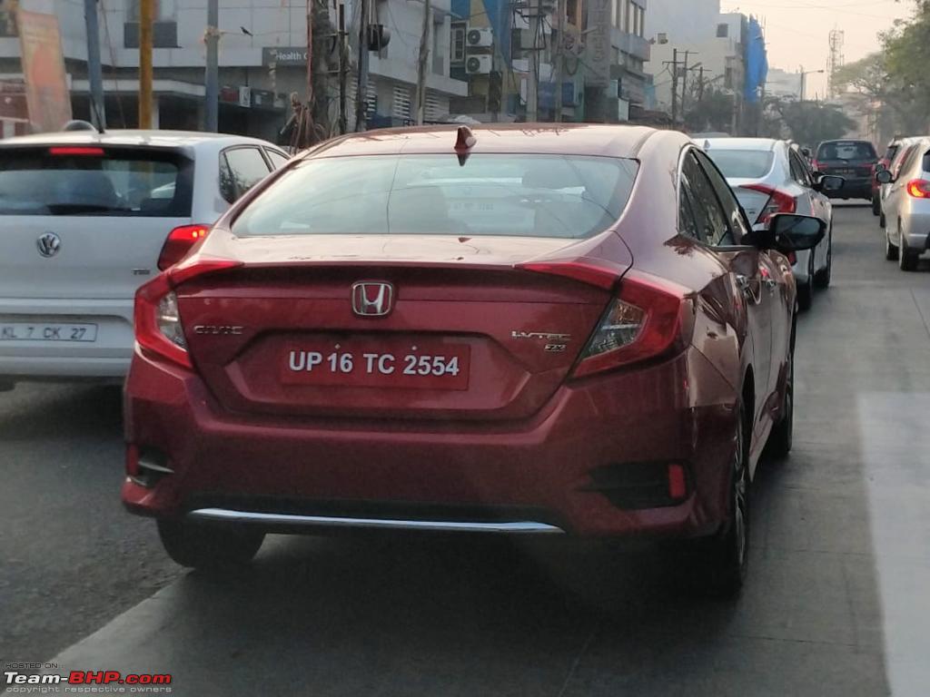 Top End 2019 Honda Civic Zx Spied In Red And White Colours In