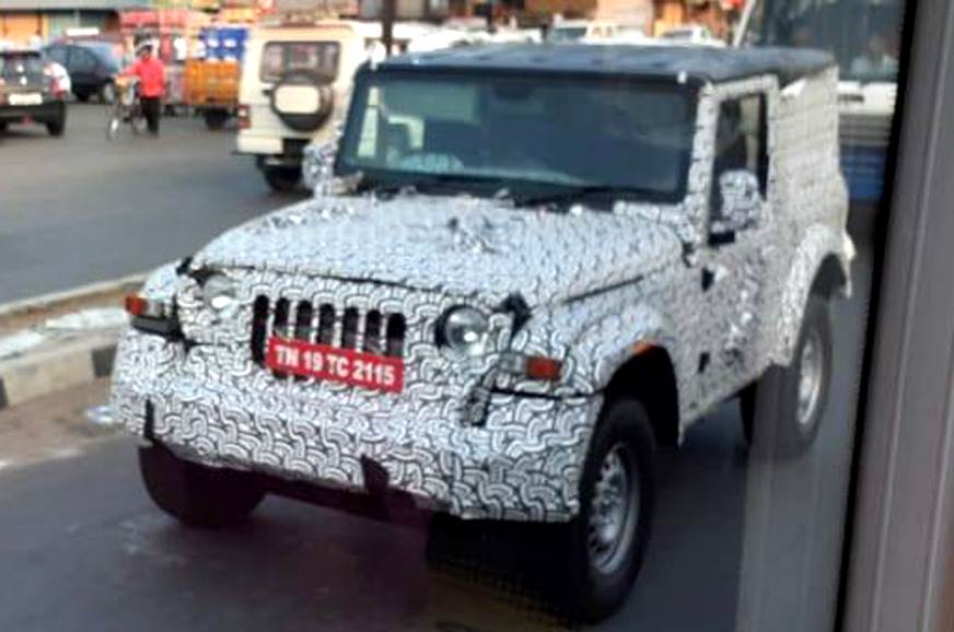 2020 Mahindra Thar Spied With A Hard Top For The First Time