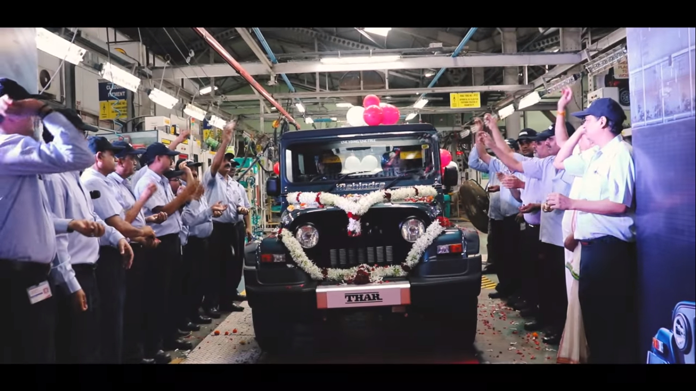 Mahindra Shows The Thar 700 Rolling Off The Assembly Line