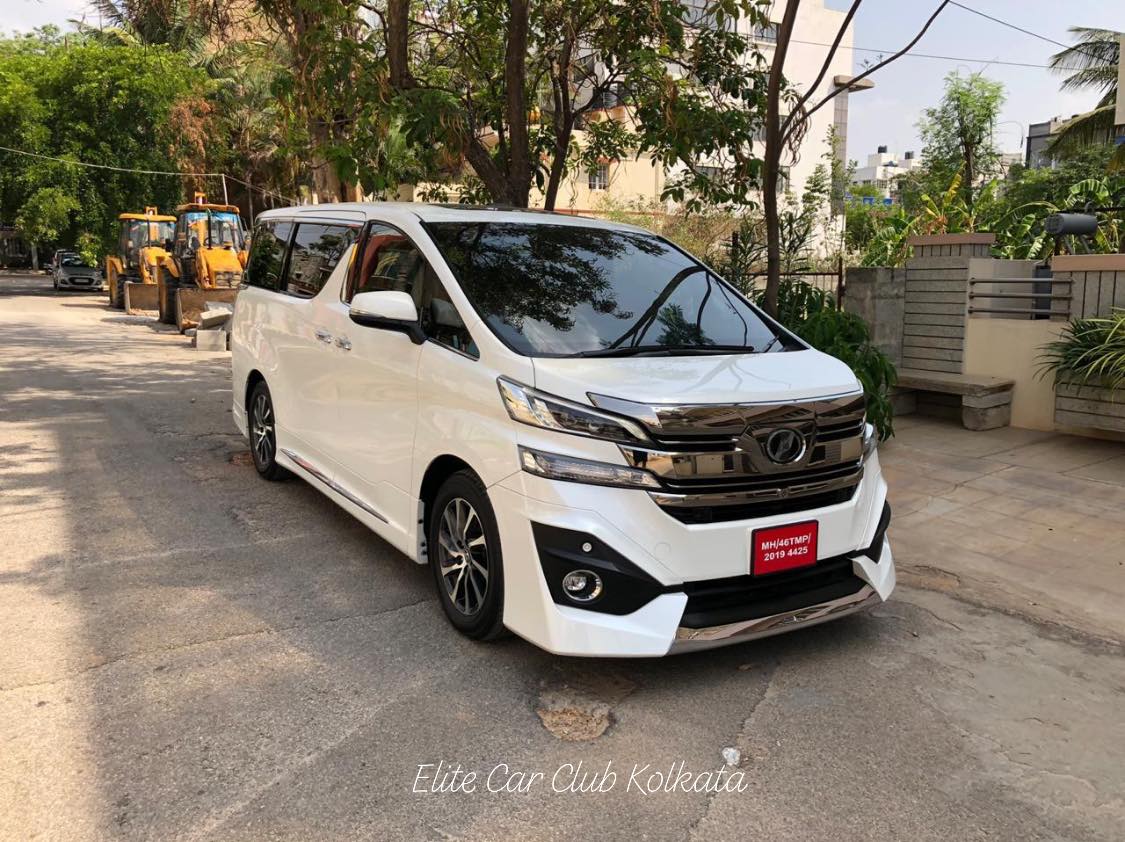 Toyota Vellfire being displayed to prospects in India before launch