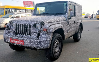 2020 Mahindra Thar Road Testing Continues Spied In Chennai