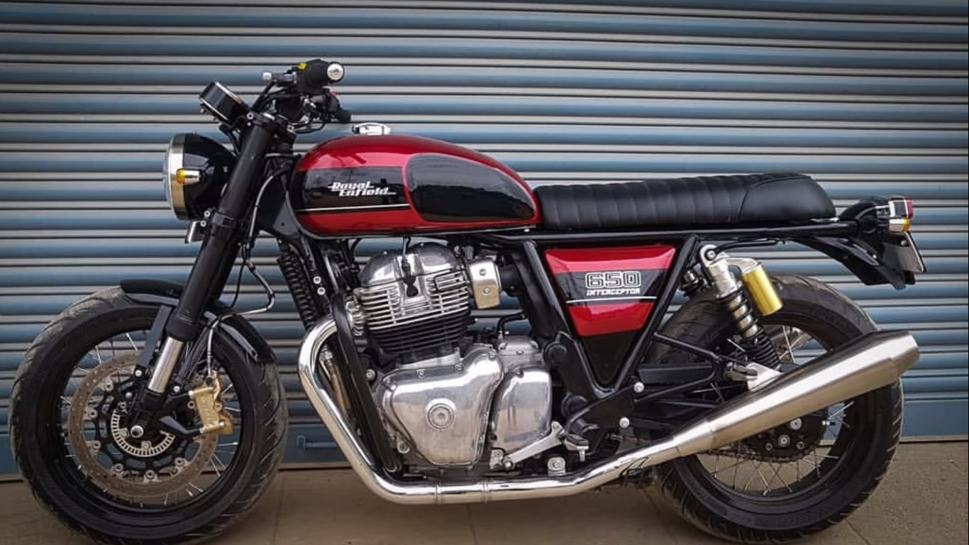 Modified Royal Enfield Interceptor INT 650 gets new paint job and ...