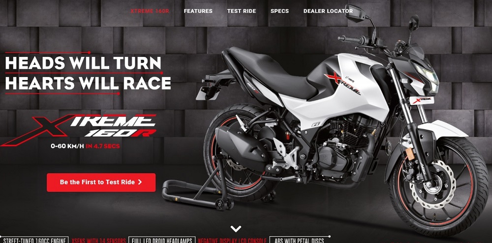 Hero Xtreme 160r Listed On Official Website To Be Launched Soon