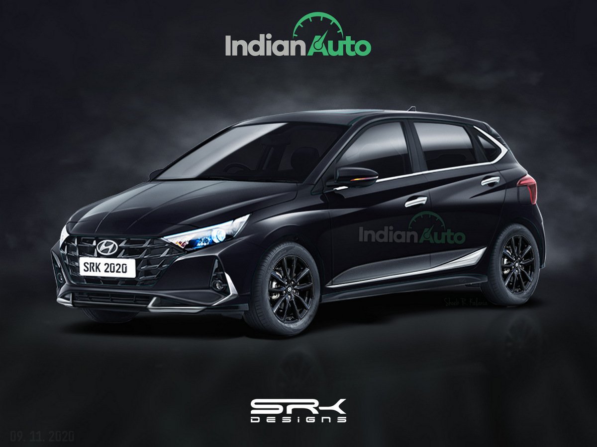 New Hyundai i20 Black Rendered; Here's How the Car Would