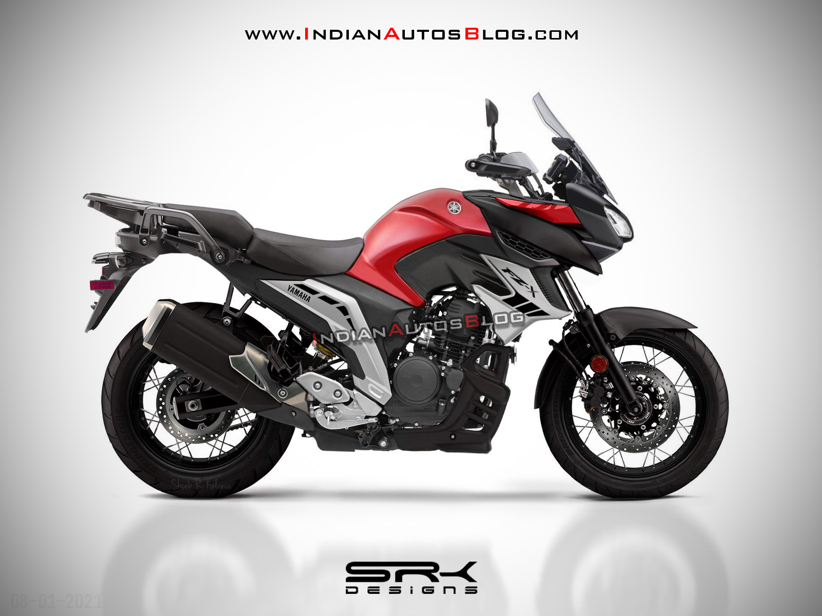 Yamaha FZ-X rendered - Here's how the alleged ADV tourer could look like
