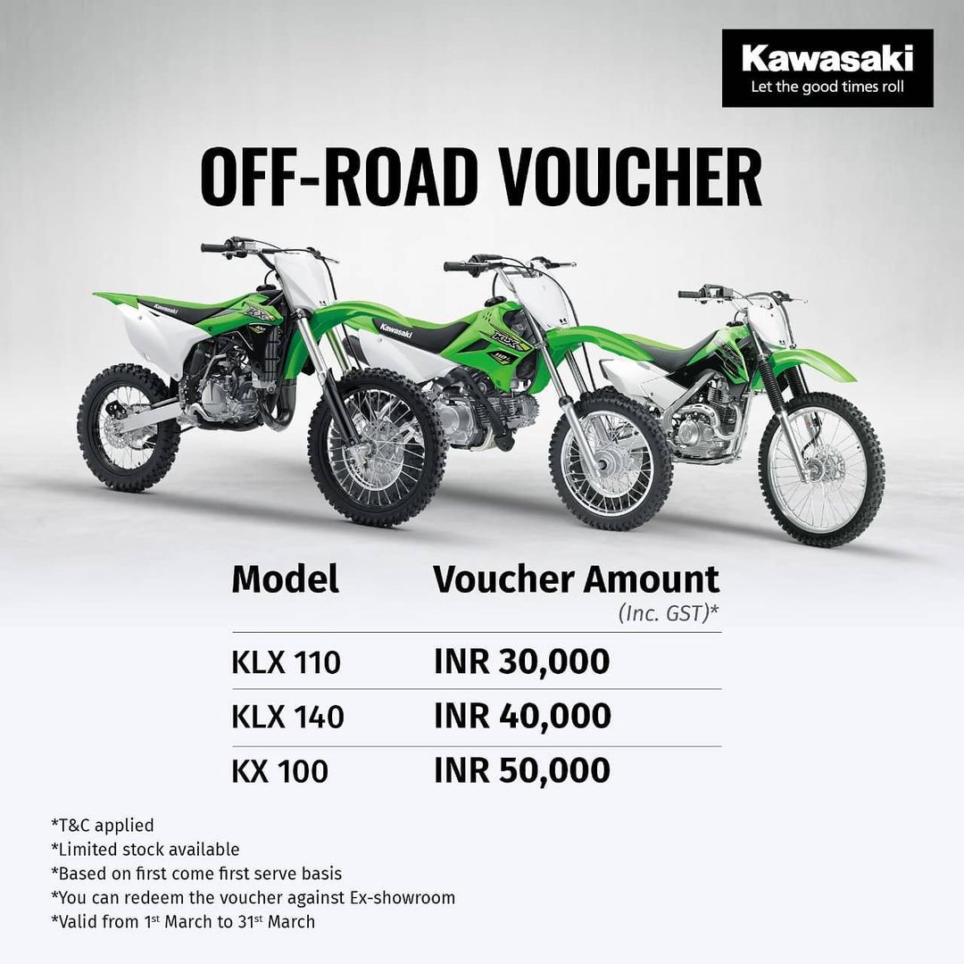 Hop ind Stranden søvn Kawasaki India Announces New Offers, Save up to INR 50K