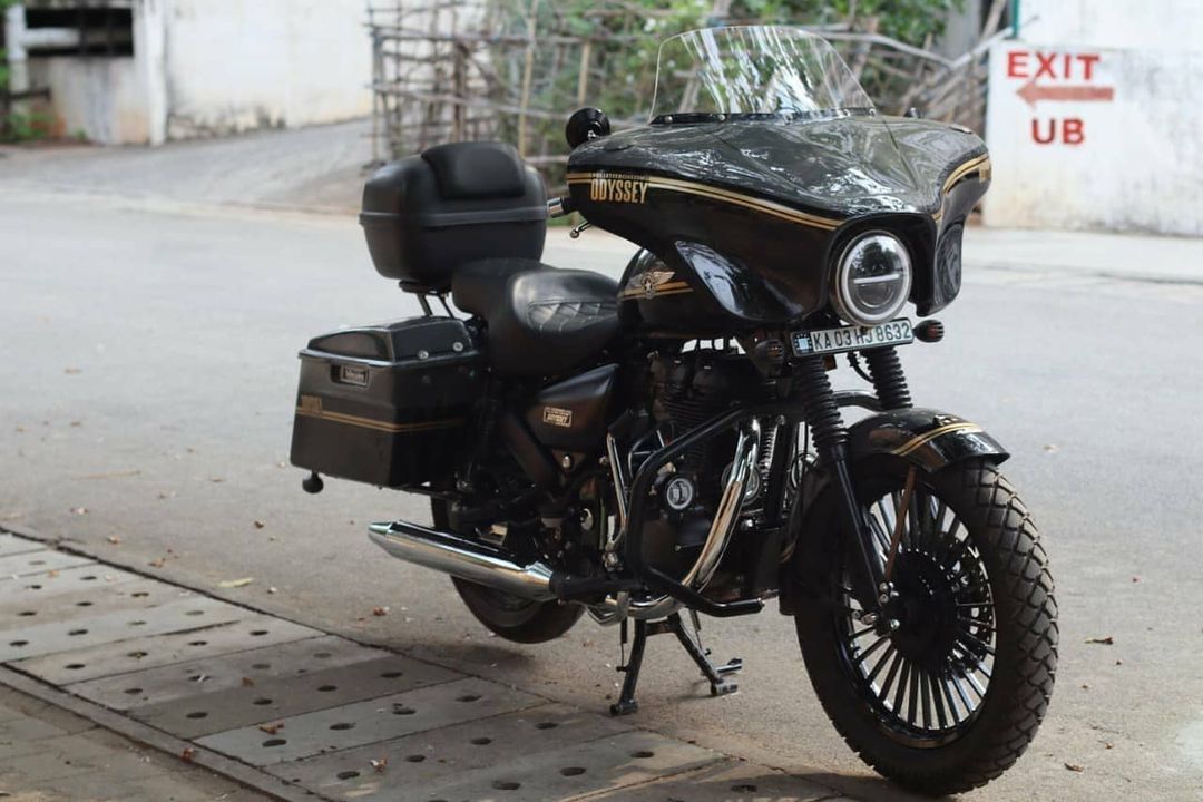 This Modified Royal Enfield is Inspired by Harley-Davidson CVO