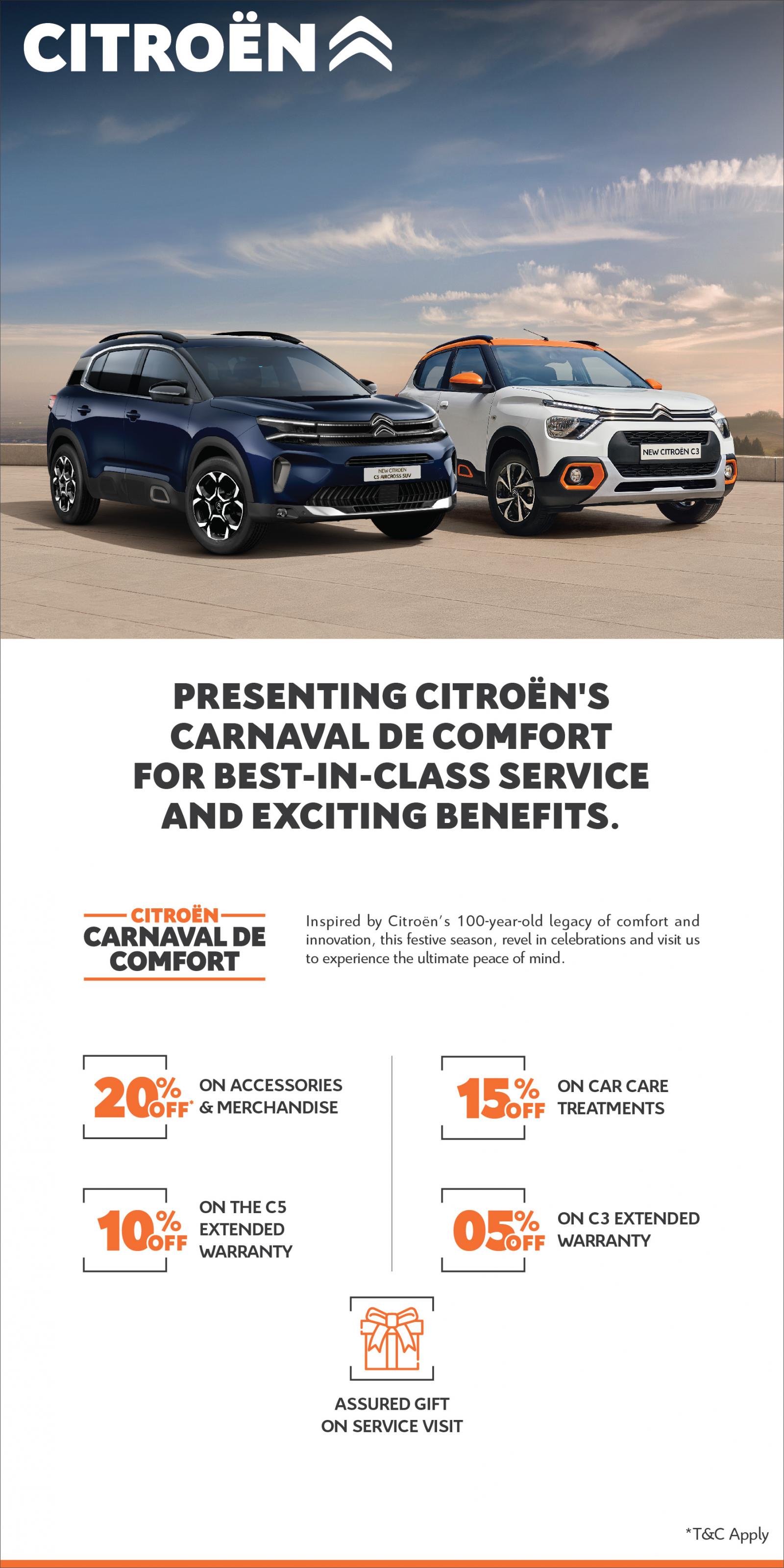 Citroen Launches Its Service Festival - Save Upto 20% On Merchandise &  Accessories