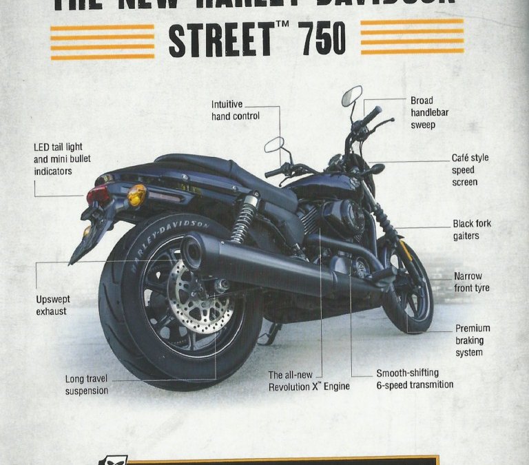 for Harley Davidson Street 750 announced