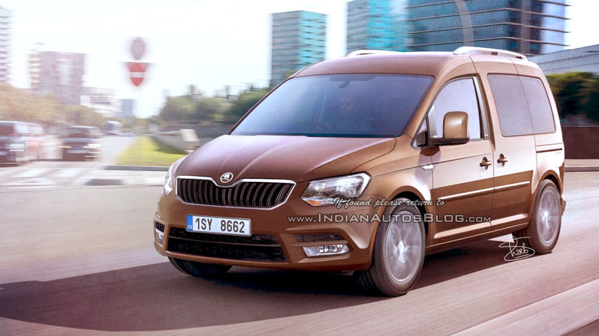 2016 Skoda Roomster rendered based on VW Caddy