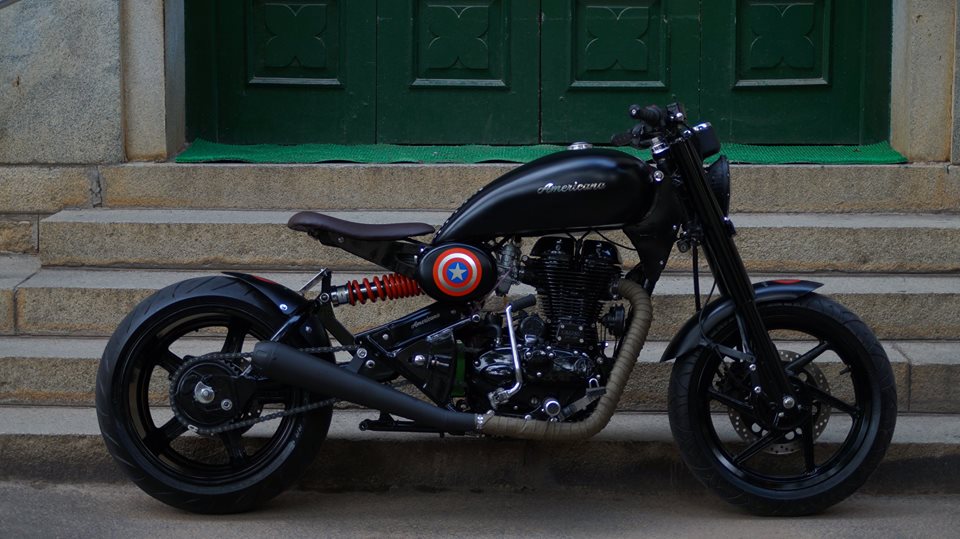 Captain america hot sale royal enfield